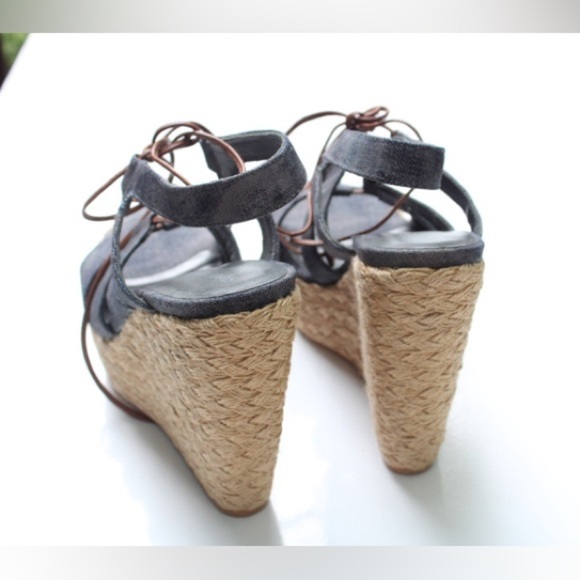 Stuart Weitzman tie girl platform wedges - Picture 6 of 8